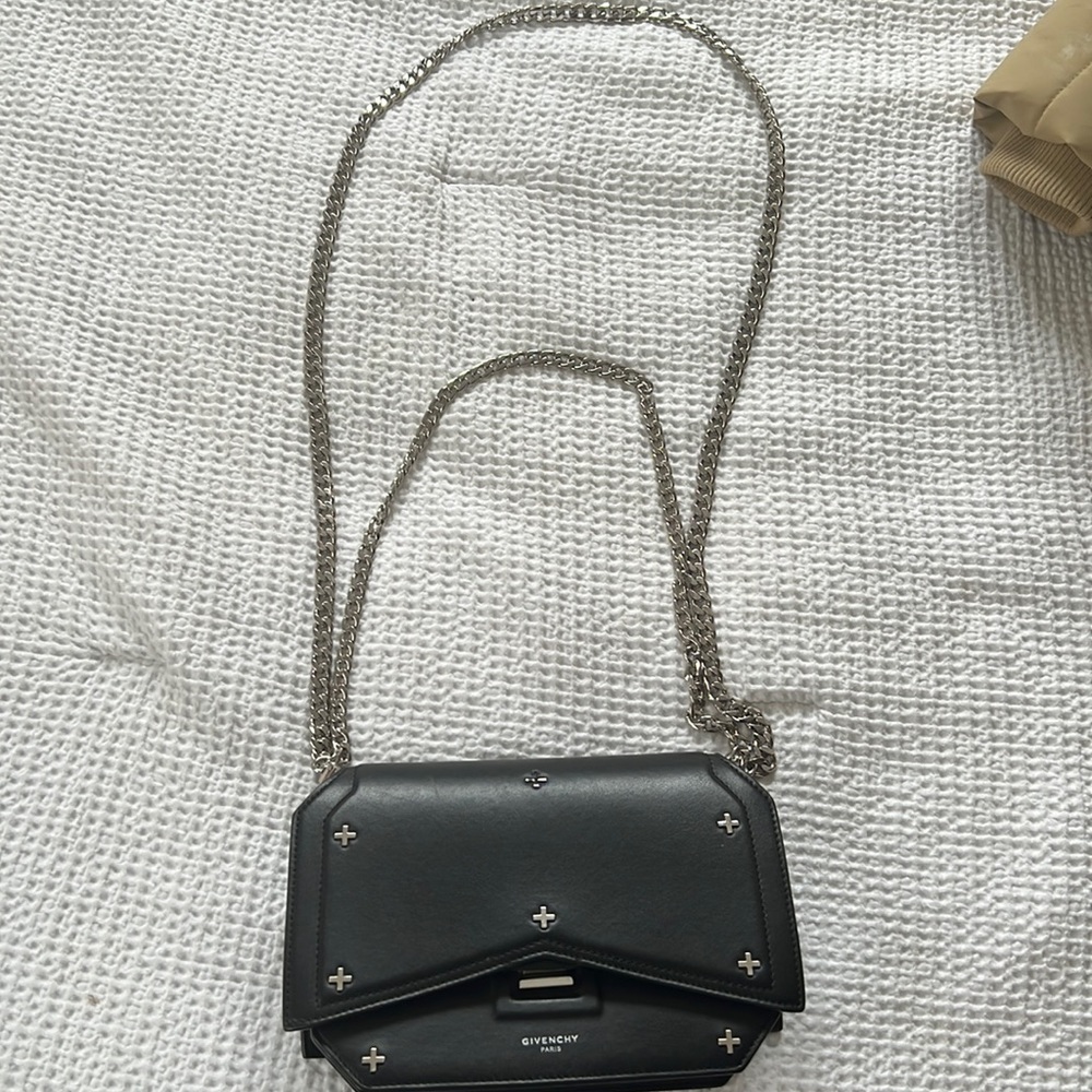 Givenchy Bow Cut Chain Crossbody Leather Mini